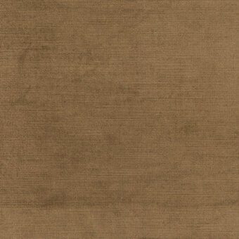 Brown woven fabric sample with matte finish, displaying subtle tonal variations and a coarse texture; label reads "turri > fabric cat. f > 696 e".